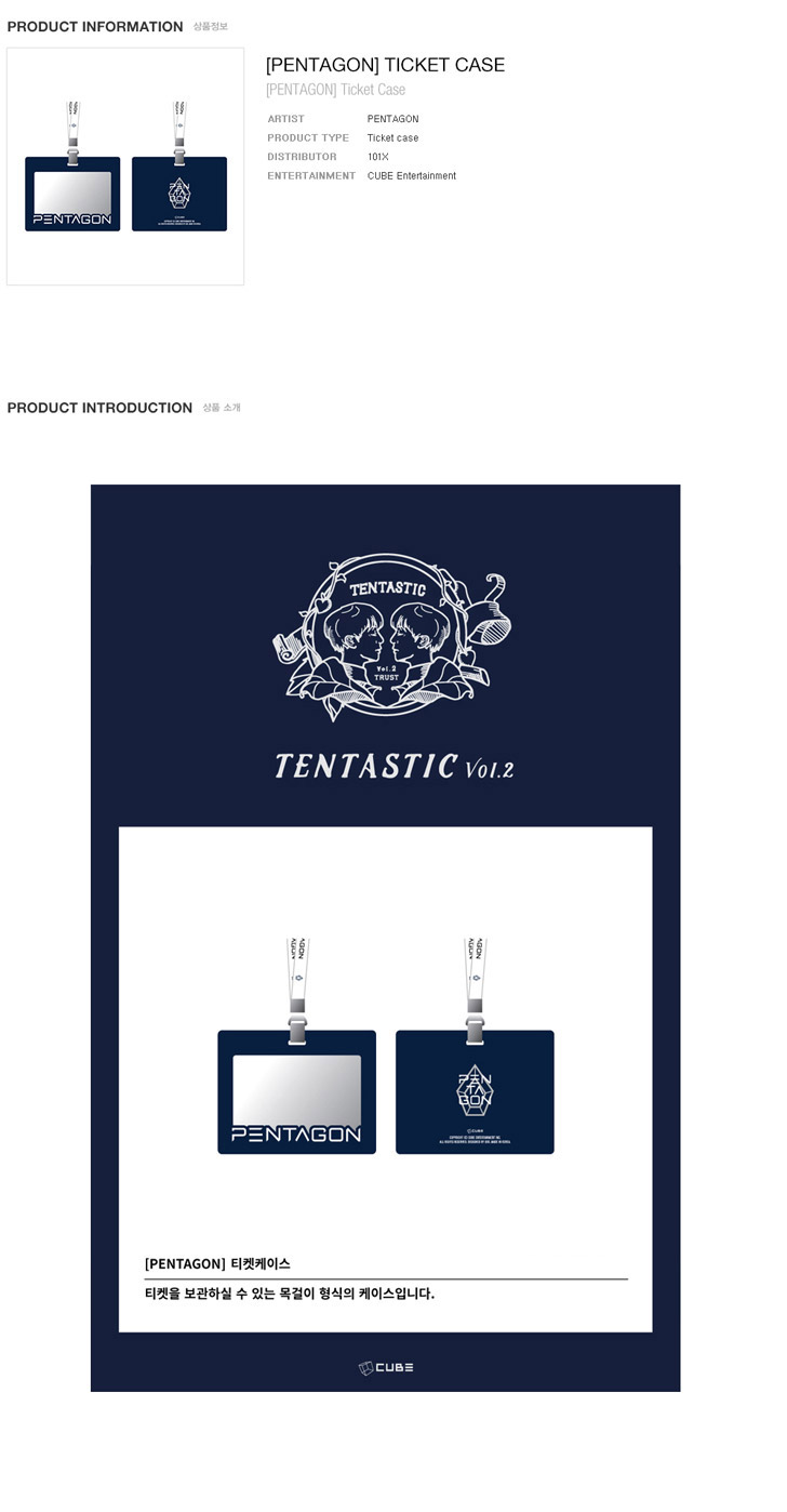 PENTAGON Tentastic Vol.2 - Ticket Case - kpoptown.ca